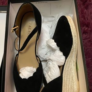 Talbots black Lyndsey scallop